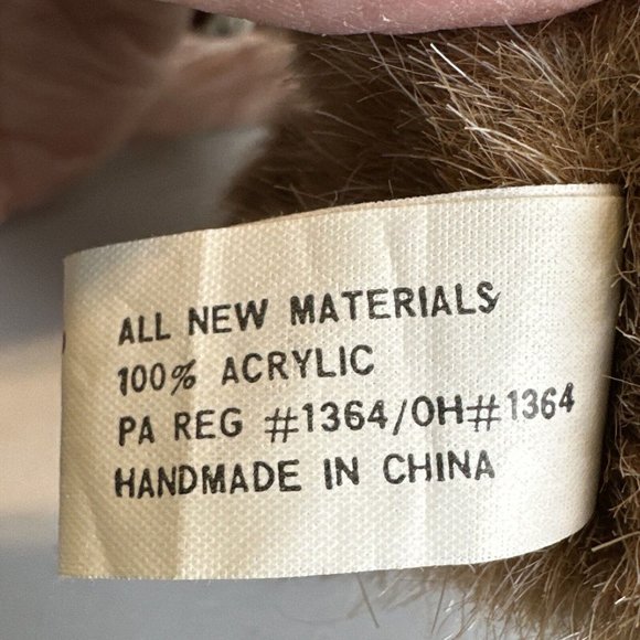 Boyds Bears #1364 The Archive Series Jointed Brown Teddy Bear 1990s Gettysburg - Picture 10 of 12